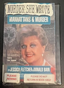 🍒 Vintage Murder She Wrote Manhattans & Murder Audio Cassette Book on Tape🍒 - Imagen 1 de 3