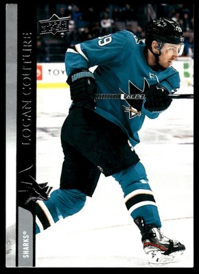 2020-21 Upper Deck #397 Logan Couture San Jose Sharks Hockey Card - Image 1 of 2