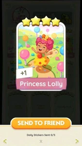 MoNO go 4⭐ Sticker with the name OF PRINCESS LOLLY WITH🔥 SUPERFAST SENDING 🔥 - Picture 1 of 1