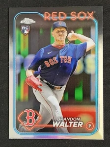 2024 Topps Chrome BRANDON WALTER Refractor RC #254 Red Sox - Picture 1 of 2