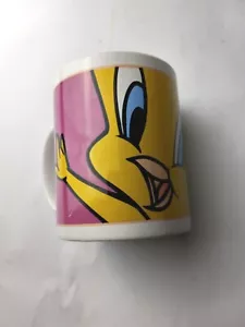 Looney Tunes Tweety Bird Pink Warner Bros Vintage 2000/2001 Coffee Mug - Picture 1 of 8