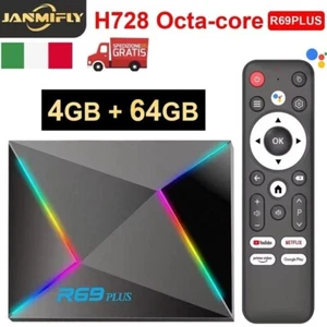 TV BOX Android 14 controllo vocale Ultra HD 8K Core WIFI 6 Netflix Disney Prime - Foto 1 di 7