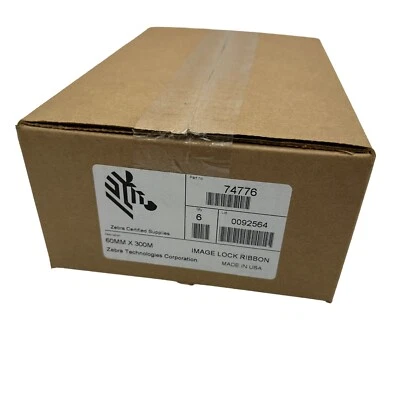 74776 - ZEBRA 2.36" X 984' IMAGE LOCK RIBBON (6 PER BOX) 60MM X 300M - Image 1 of 3
