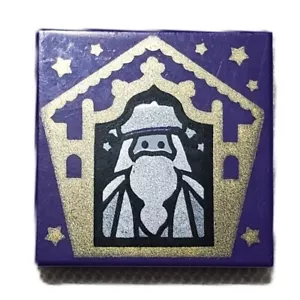 Lego 3068PB1743 Tile 2x2 with Harry Potter Chocolate Frog Card - Picture 1 of 1