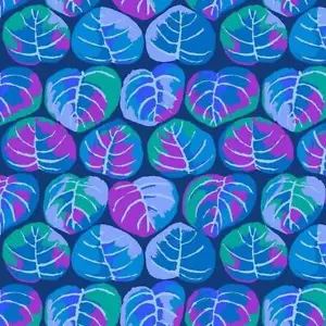 Kaffe Fassett Palm Leaves in Blue ~ JUST RELEASED FEB 2025 - Picture 1 of 1