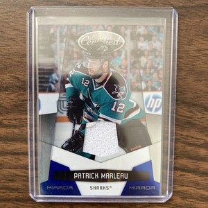 2010-11 PATRICK MARLEAU /100 CERTIFIED PANINI MIRROR BLUE MATERIALS JERSEY SP