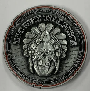 FBI Newark Division TOC West Task Force The Brick City Challenge Coin - Picture 1 of 4