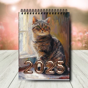 2025 Cute Cats Calendar | 12 Month Calendar | Cat Calendar | Wall Calendar - Picture 1 of 10