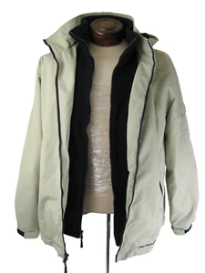 Free Country Men's Dobby Jacket with Zip Off Hood Fleece Lined Coat in Men's L - Picture 1 of 11