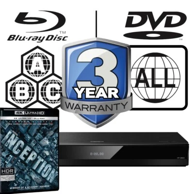 Panasonic Blu-ray Player DP-UB820 All Zone Code Free MultiRegion 4K - Inception - Image 1 of 4