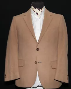 vintage Daks Simpson tailored pure camel hair brown Jacket Blazer 38 short 1980s - Picture 1 of 12