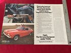 Lincoln-Mercury Capri Sport Coupe Car 2-page 1971 Print Ad - Great To Frame!