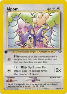 Pokemon Card - Neo Genesis 26/111 - AIPOM (uncommon) **1st Edition** - NM