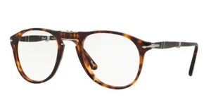 Persol 0PO9714VM 24 Brown Havana/ Silver Men's Eyeglasses - Picture 1 of 4
