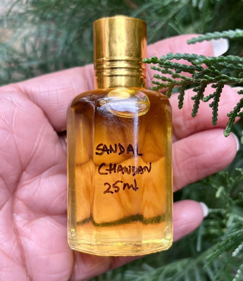 25 毫升天然钱丹凉鞋香氛 ATTAR/ITTAR 香水油印度普贾,意大利 — 第 1/3 张图片