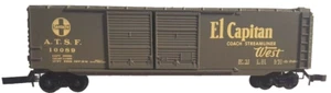 Z MTL 13740 50ft Box Car Dble Doors Santa Fe/ATSF El Capitan #10089 NIB - Picture 1 of 4