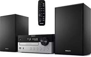 PHILIPS FM Radio CD Home Stereo System with Wireless Bluetooth 60W MP3 USB Audio - Picture 1 of 8