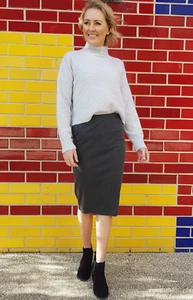 Style State - Jaime High Waisted Pencil Skirt - Picture 1 of 5