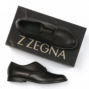 Z Zegna Beda Dark Brown Plain Toe Derby Oxfords Men's 11 US (10 EU) - Picture 1 of 6