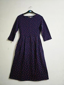 Ex Seasalt Women' s 3/4 Sleeve Crew Neck Tamsin Dress, Navy (Defect) - Picture 1 of 4
