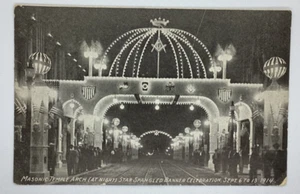 Postcard Knights Templar Masonic Baltimore 1914 Star Spangle Celebration H129 - Bild 1 von 2
