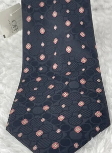 Corbata negra para hombre Brioni nueva con etiquetas con patrón hecha a mano en Italia - Imagen 1 de 10