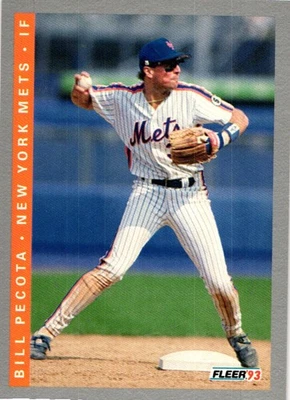1993 Fleer #92 Bill Pecota - Image 1 of 2