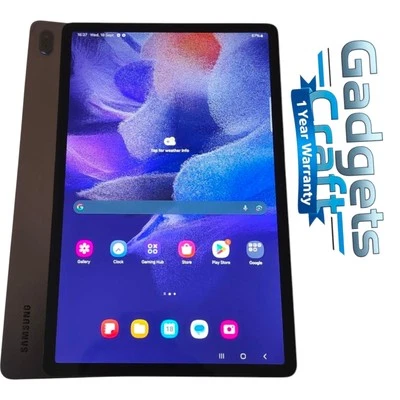 Samsung Galaxy Tab S7 FE 12.4" Wifi + 5G Tablet 128GB Mystic Black Good - Image 1 of 4
