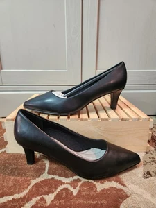 Easy Street Ballari Women's Pump Black Size 10 W Dress Casual Heels Tried On One - Picture 1 of 11