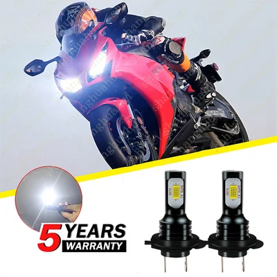 Faros LED súper brillantes para motocicleta Honda CBR1000RR 2004-2019 H7 2 piezas Foto 1 de 4