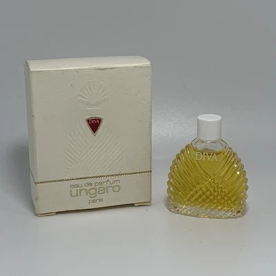 Vintage Diva Emanuel Ungaro Perfume Parfum Mini .15 oz 4.5 ml NEW With Box - Image 1 of 4