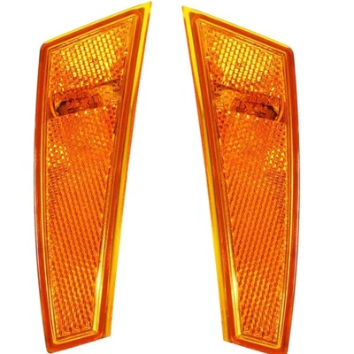 Side Marker Set For 2008-2012 Jeep Liberty Front Amber With Bulb 2Pc - Image 1 of 4