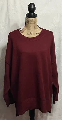 Suéter suéter rojo Philosophy 3X nuevo con etiquetas Foto 1 de 4