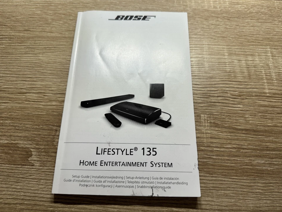 Bose Manual De Instrucciones Para Lifestyle 135 Buen Estado - Imagen 1 de 1
