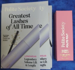 4 x Polite Society Greatest Lashes of All Time Wimperntusche je 0,05 Unzen Reisegröße - Bild 1 von 5