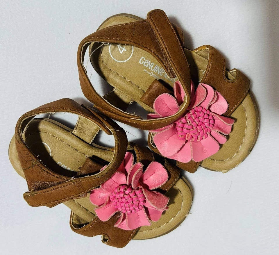 Sandalias Flor Rosa Bebé Niña Talla 4 NUEVAS Foto 1 de 4