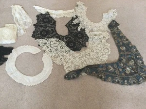 VINTAGE/ ANTIQUE LACE COLLARS ETC - Picture 1 of 7