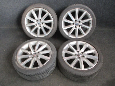 18" Alufelgen Sommerreifen 235 40 VW Passat 3C 8x18 ET44 5x112 3C0601025AA - Bild 1 von 4