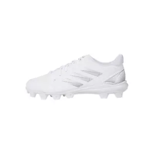 Used Adidas Women's PureHustle 2.0 MD Baseball Cleats - White/Silver - 6 - Picture 1 of 6