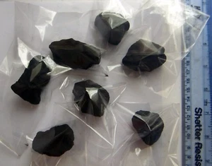 SHUNGITE UNPOLISHED ONE CRYSTAL EMF protection healing 30mm - Picture 1 of 2