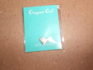 Statuina medaglione gufo origami (nuova) CUORE PAVÈ CON CRISTALLI DI SWAROVSKI - Foto 1 di 1