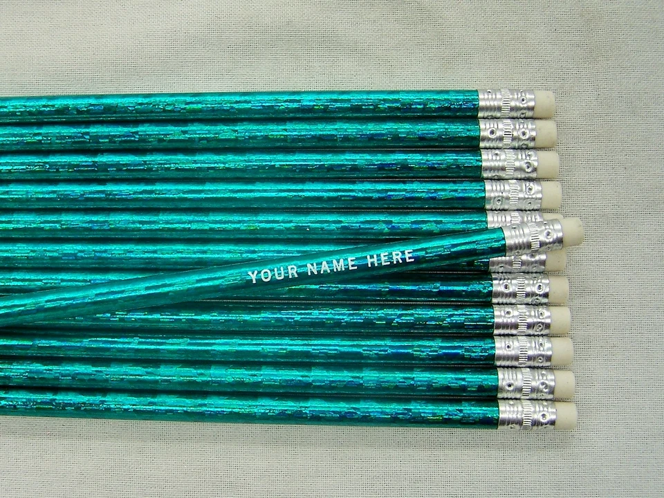 12 lápices personalizados "prisma" deslumbrantes  Foto 1 de 1