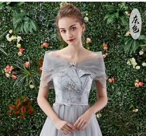 Bridal Net Yarn Shawl Wedding Dress Warp Buckle 3 Layer Ultra Thin Sweet - Imagen 1 de 35