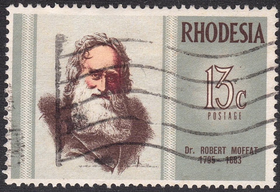 1970-75 Rhodesia SC# 298 - Famoso Rodesio - Dr. Robert Moffat - Usado -1 Foto 1 de 2