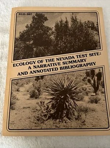 Ecology of the Nevada Test Site: A Narrative Summary &Annotated Bio. Vtg Book - Picture 1 of 8