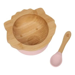 beaubaby® Wombat Bamboo Suction Bowl & Spoon, Baby Weaning Set - Picture 1 of 8