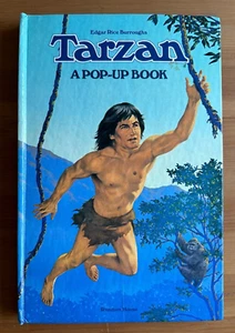 TARZAN BY EDGAR RICE BURROUGHS POP-UP BOOK (RANDOM HOUSE 1984) - Picture 1 of 4