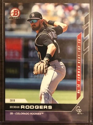 2019 Topps Bowman Next #T14 Brendan Rodgers Colorado Rockies - Image 1 of 2