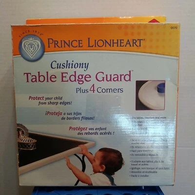 *NUEVO* Mesa acolchada Prince Lionheart borde 12 pies protector más 4 esquinas beige  Foto 1 de 4