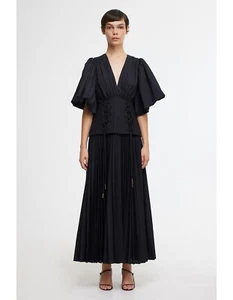 Acler Dress Size AU(UK) 12 / US 8 Seabrook Pleated Long sz sold out - Picture 1 of 9